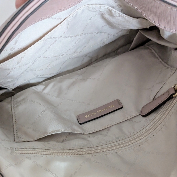 Michael Kors Bedford Convertible Shoulder Bag Pink Leather - Picture 14 of 16